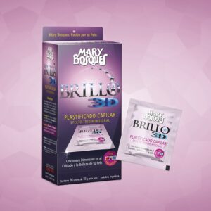 Brillo 3D Plastificado Capilar Efecto Tridimensional sobres x 20 gr