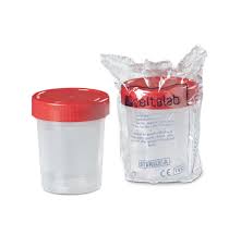 Recipiente esteril p/orina x 125 ml