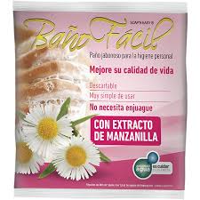 Baño Facil paños jabonoso p/la higiene personal